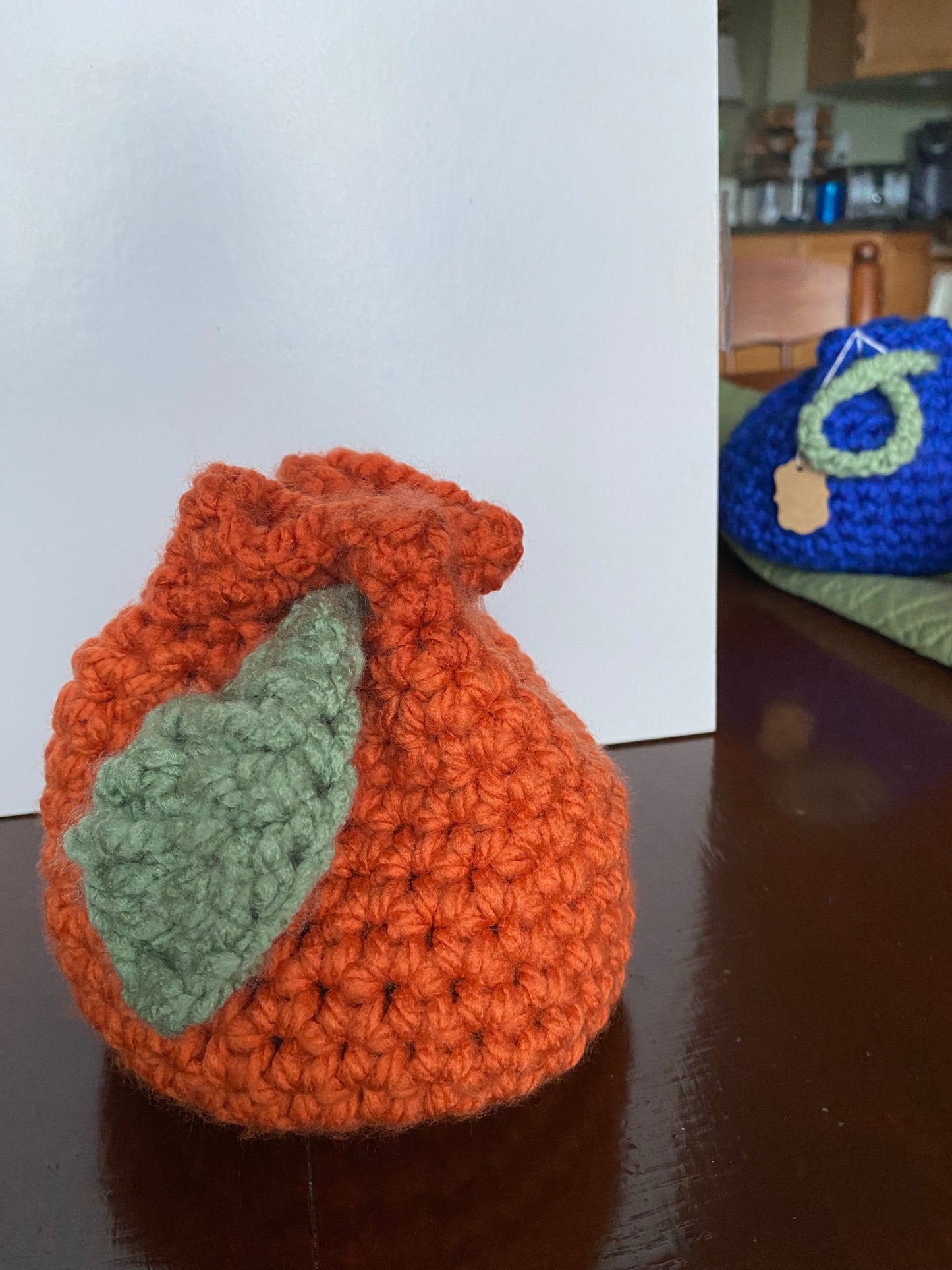 Handmade Crochet Pumpkin Pouch – Festive and Functional Fall Accessory