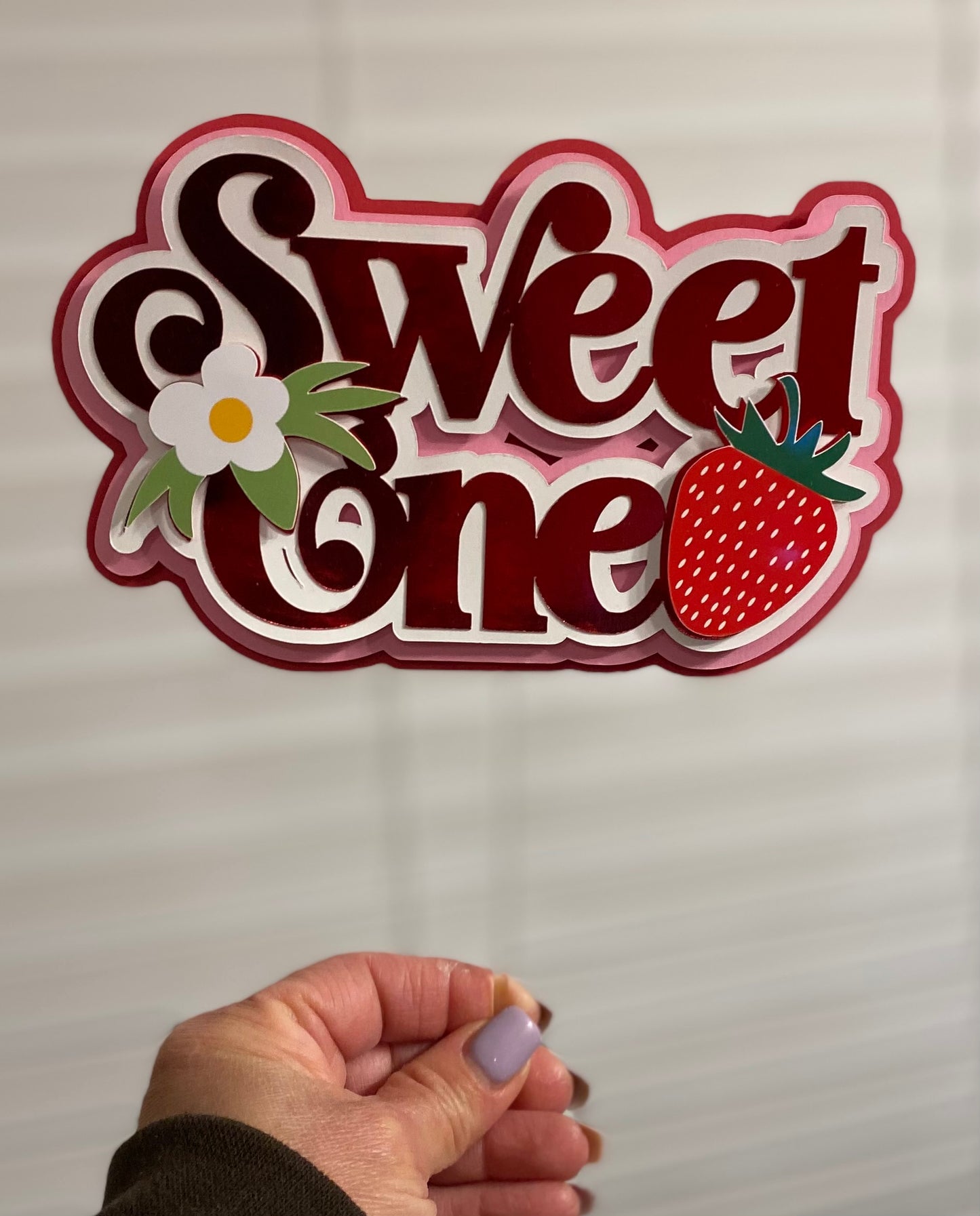 Sweet One Cake topper