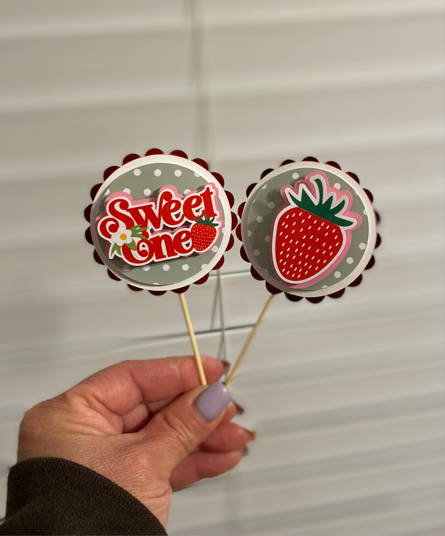 Sweet One Cupcake topper
