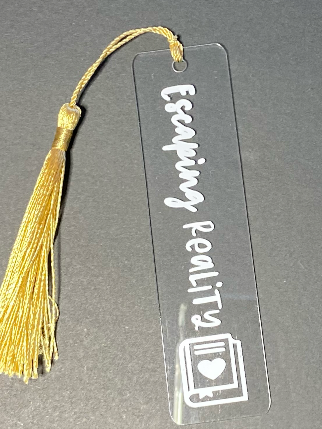 “Escaping Reality ” Acrylic Bookmark - Perfect Gift for Book Lovers