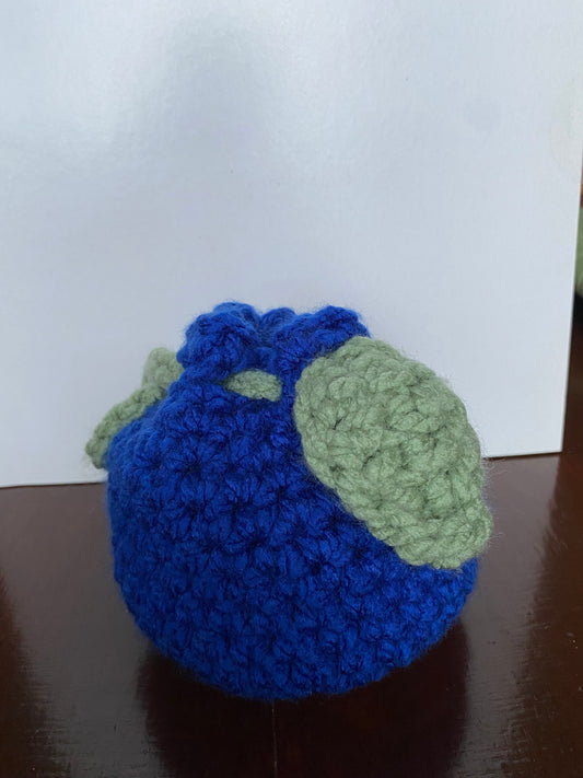 Handmade Crochet Blueberry Pouch – Sweet and Stylish Storage