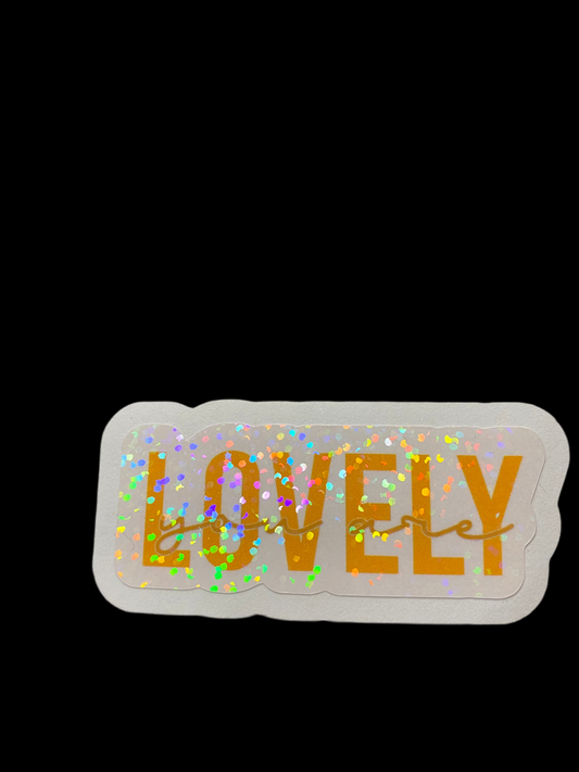 You are lovely” positive, motivational sticker